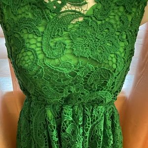 Emerald green dress